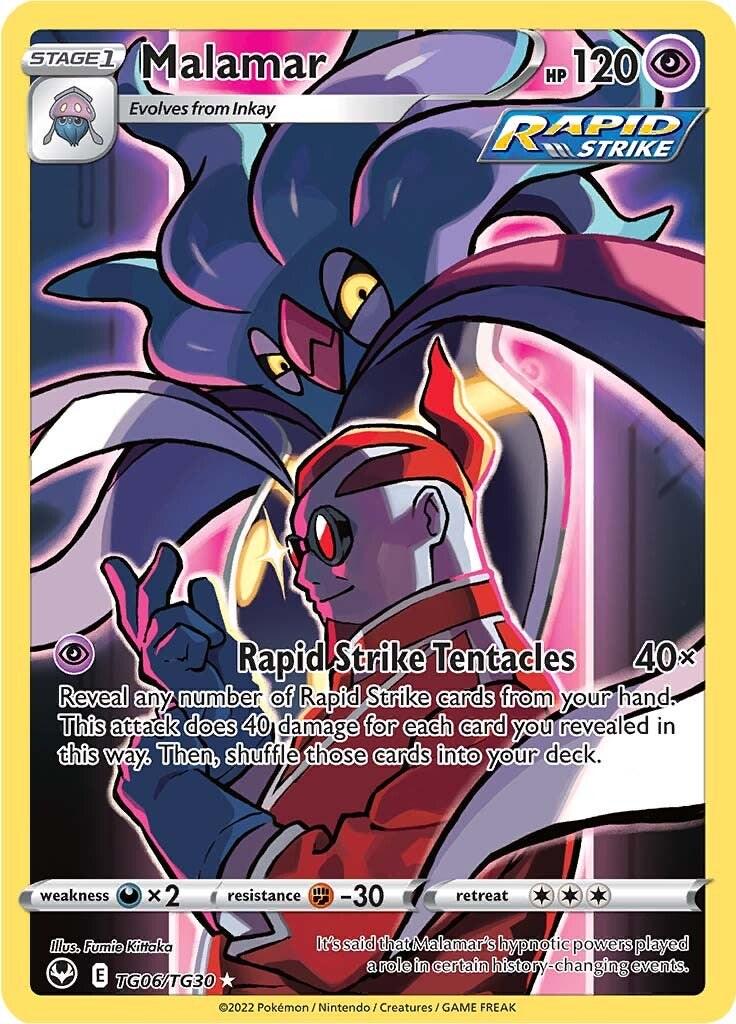 Silver Tempest Malamar Pokémon card